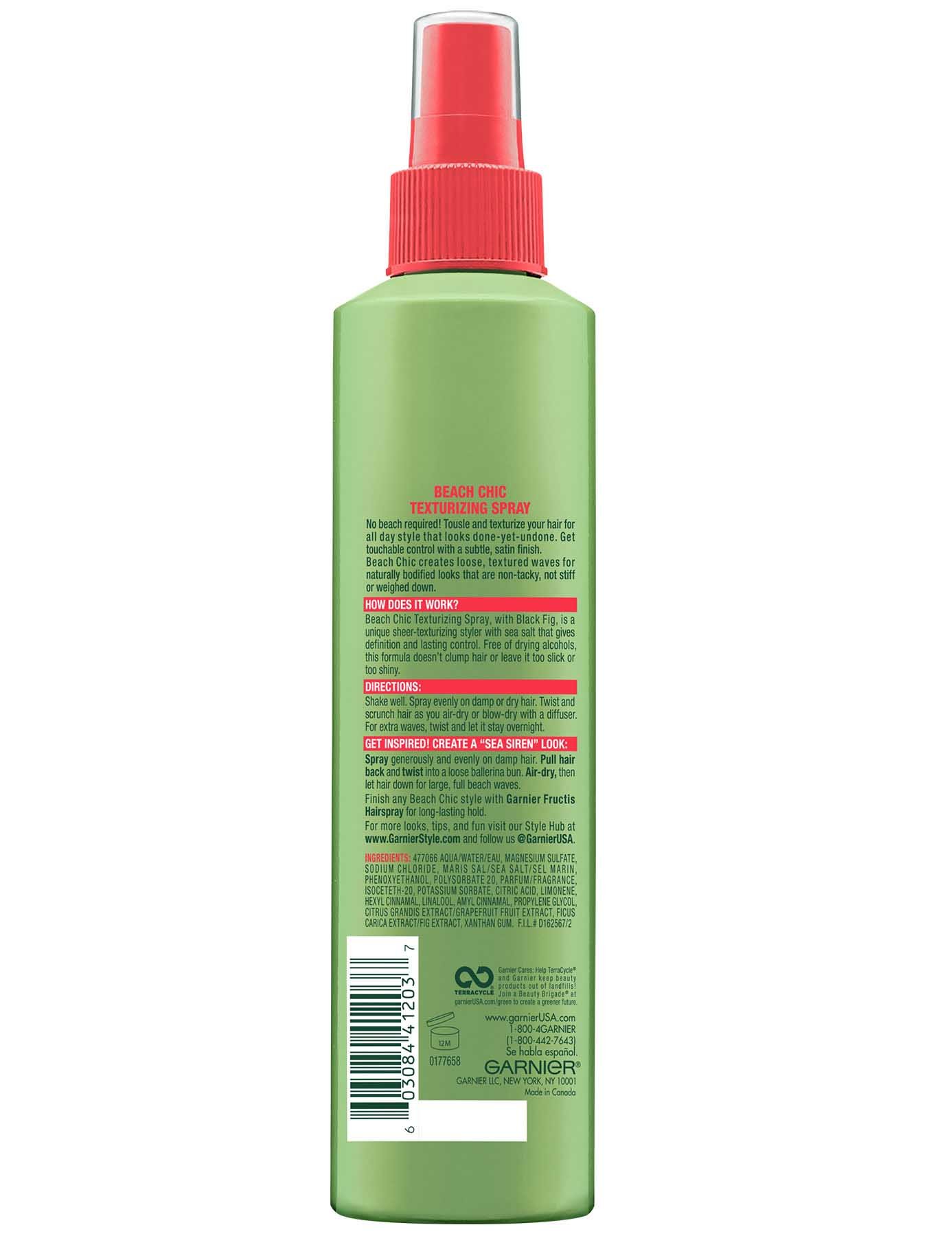 Back view of Beach Chic Texturizing Spray.